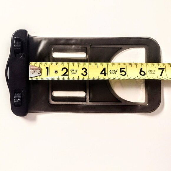 2 Pk Waterproof Universal Cell Phone Pouch (Lanyard +Arm Band) ~  Smoke & Yellow - Picture 8 of 9